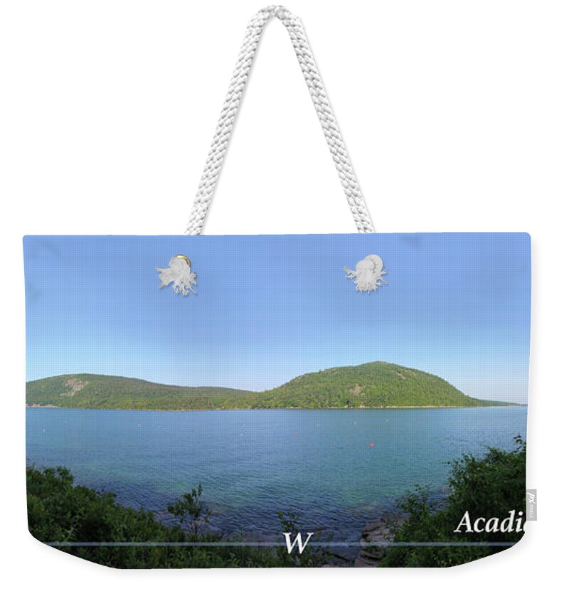 Acadia Weekender Tote Bag featuring the photograph Acadia Somes Sound by John Meader