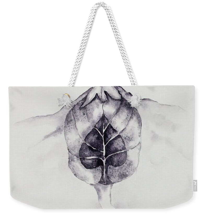 Ace Of Spades Weekender Tote Bag featuring the painting Ace of Spades by Srishti Wilhelm