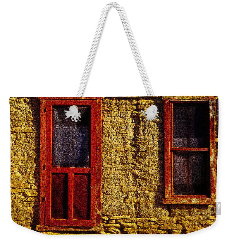 Acoma Pueblo Weekender Tote Bag featuring the photograph Acoma House by David Lee Thompson