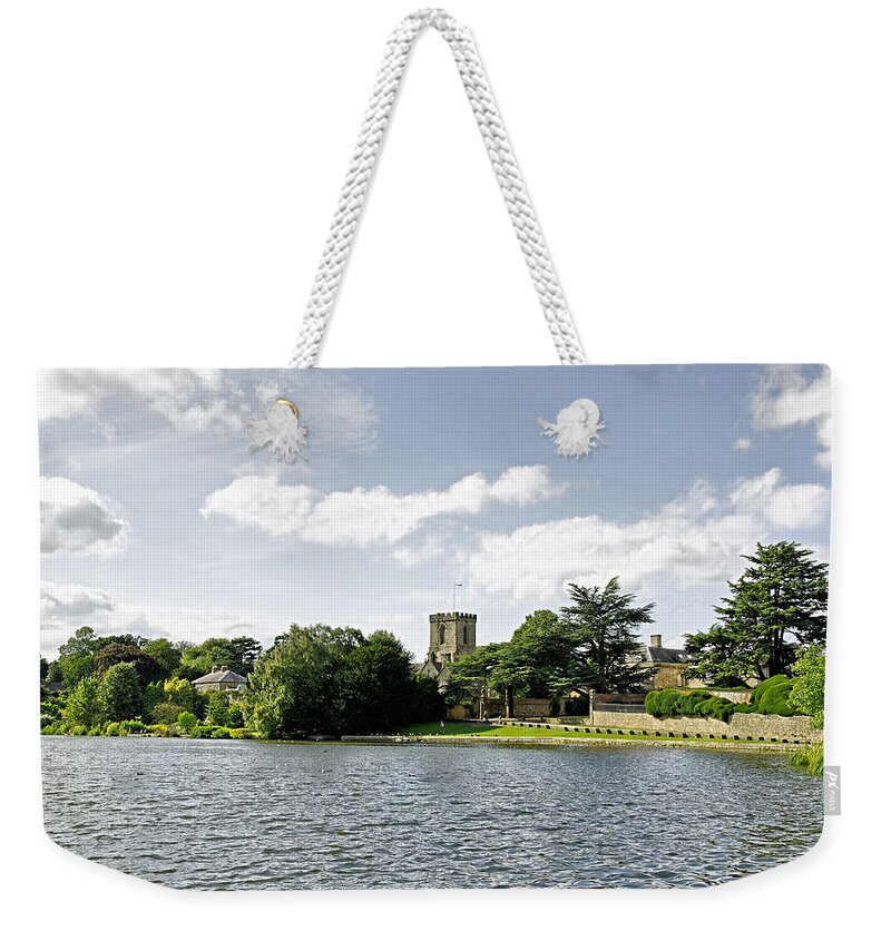 Europe Weekender Tote Bag featuring the photograph Across the Pool at Melbourne Hall by Rod Johnson