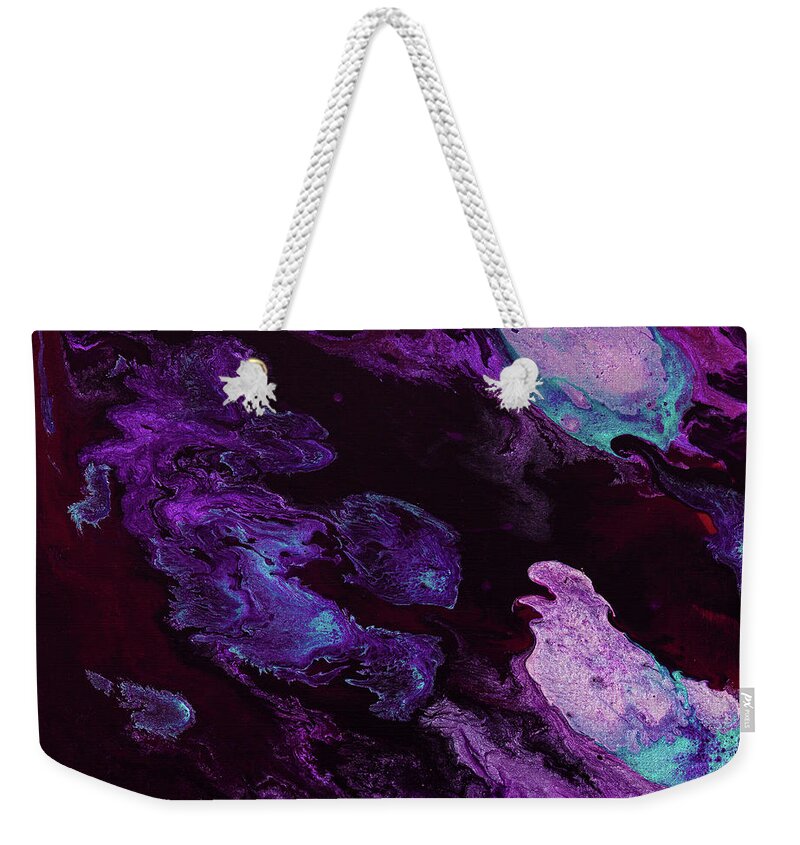  Weekender Tote Bag featuring the painting Across the Universe by Jennifer Walsh