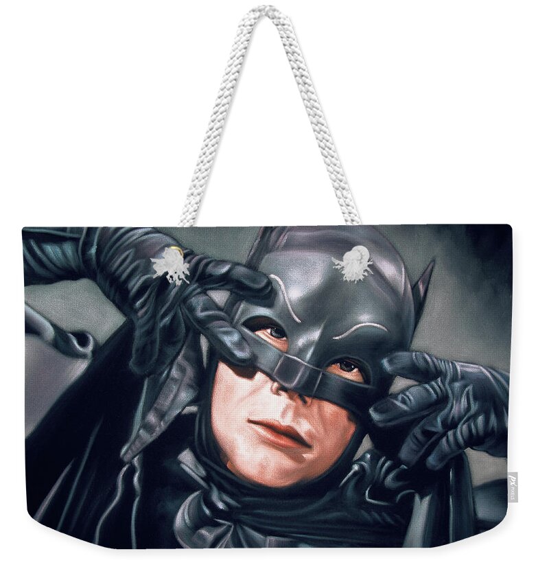 Adam West Batman Dancing Batusi Weekender Tote Bag by Jorge Terrones -  Pixels