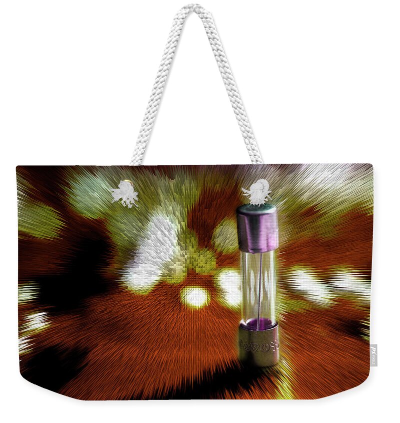 Fuse Weekender Tote Bag featuring the photograph Advancing Electronics by Mike Eingle