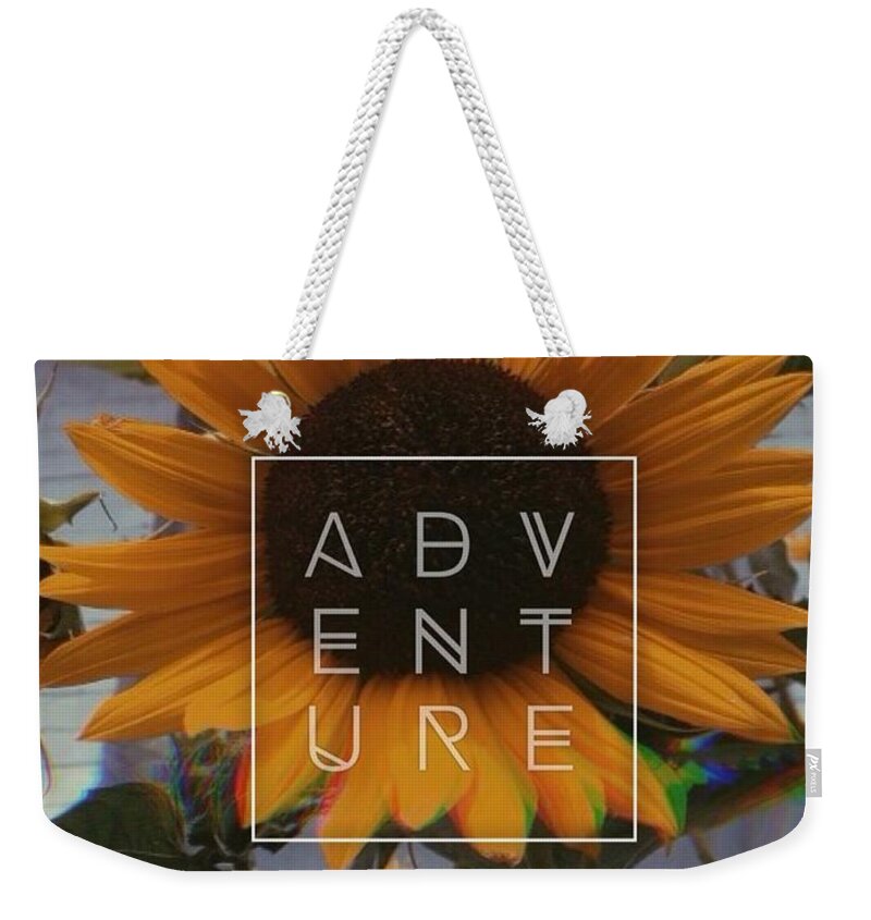 Sunflower Weekender Tote Bag featuring the photograph Adventure by Annie Walczyk