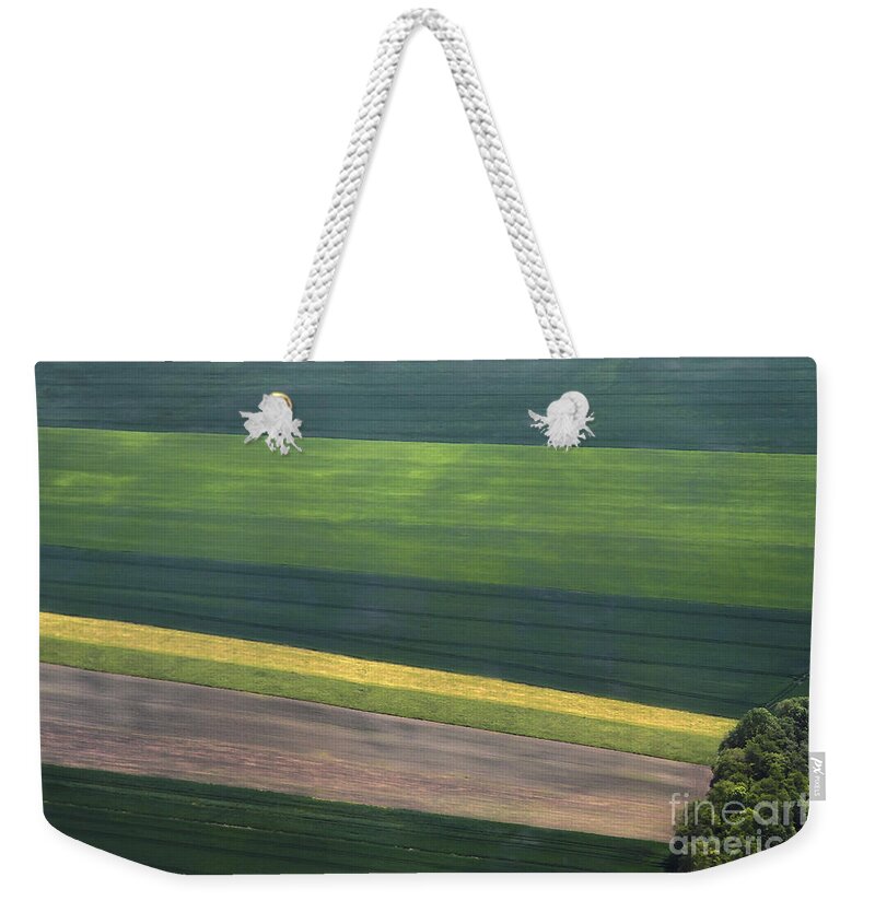 Aerial Weekender Tote Bag featuring the photograph Aerial Abstract by Teresa Zieba