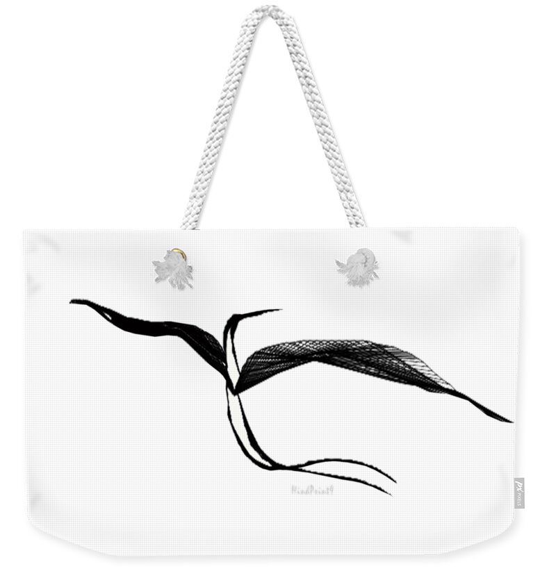 Bird Weekender Tote Bag featuring the digital art Aerial Delight by Asok Mukhopadhyay