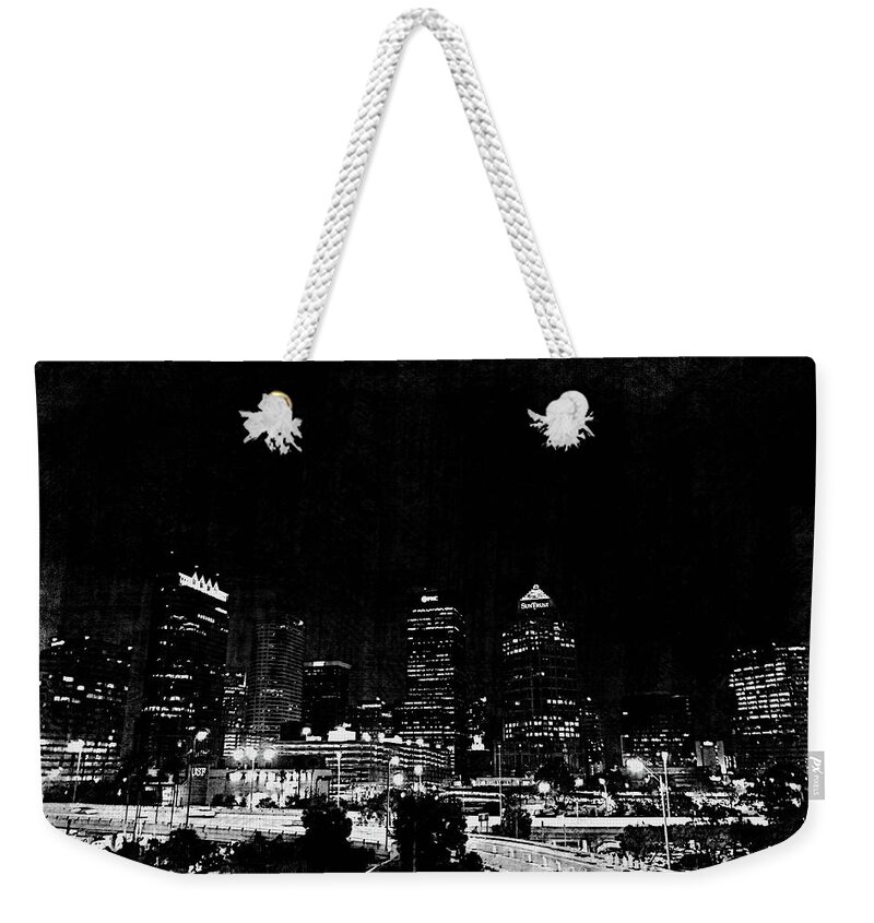 Tampa Weekender Tote Bag featuring the photograph After dark by Stoney Lawrentz