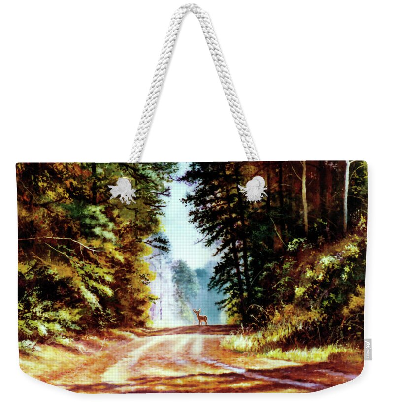 Rain Weekender Tote Bag featuring the painting After the Rain by Randy Welborn