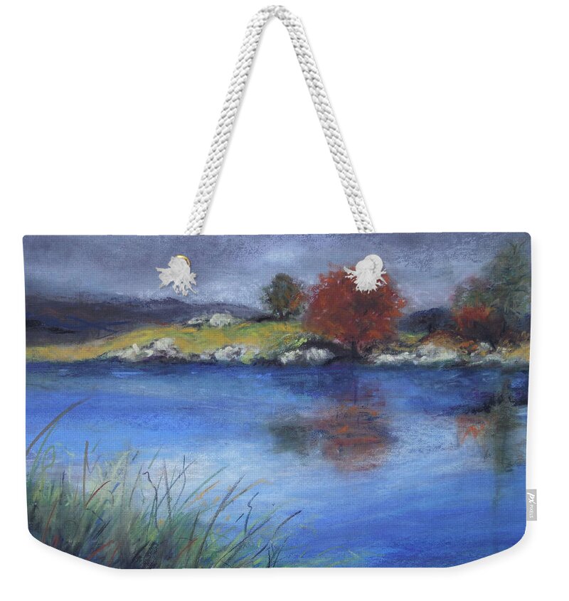 Water Weekender Tote Bag featuring the pastel After the Storm by Sandra Lee Scott