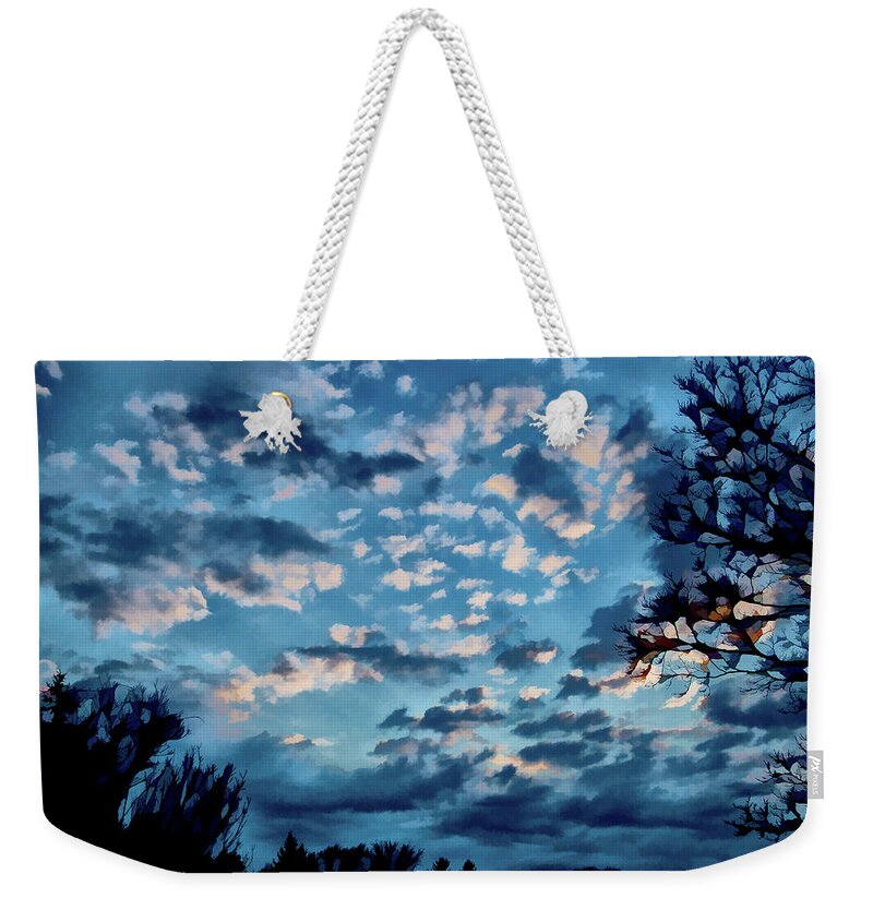 Ithaca Weekender Tote Bag featuring the photograph After the Sunset by Monroe Payne