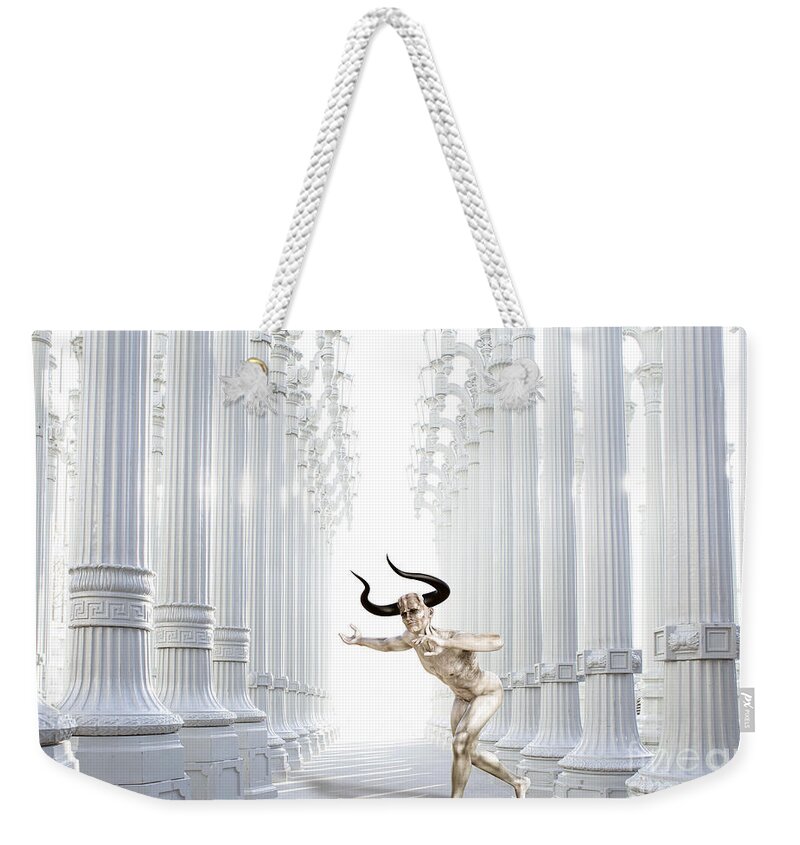Surrealism Weekender Tote Bag featuring the digital art Afterlife by Jacky Gerritsen