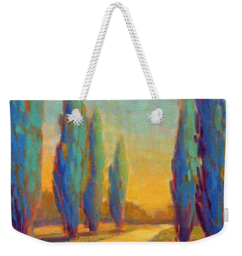 Italy Weekender Tote Bag featuring the painting Afternoon Shadows 4 by Konnie Kim