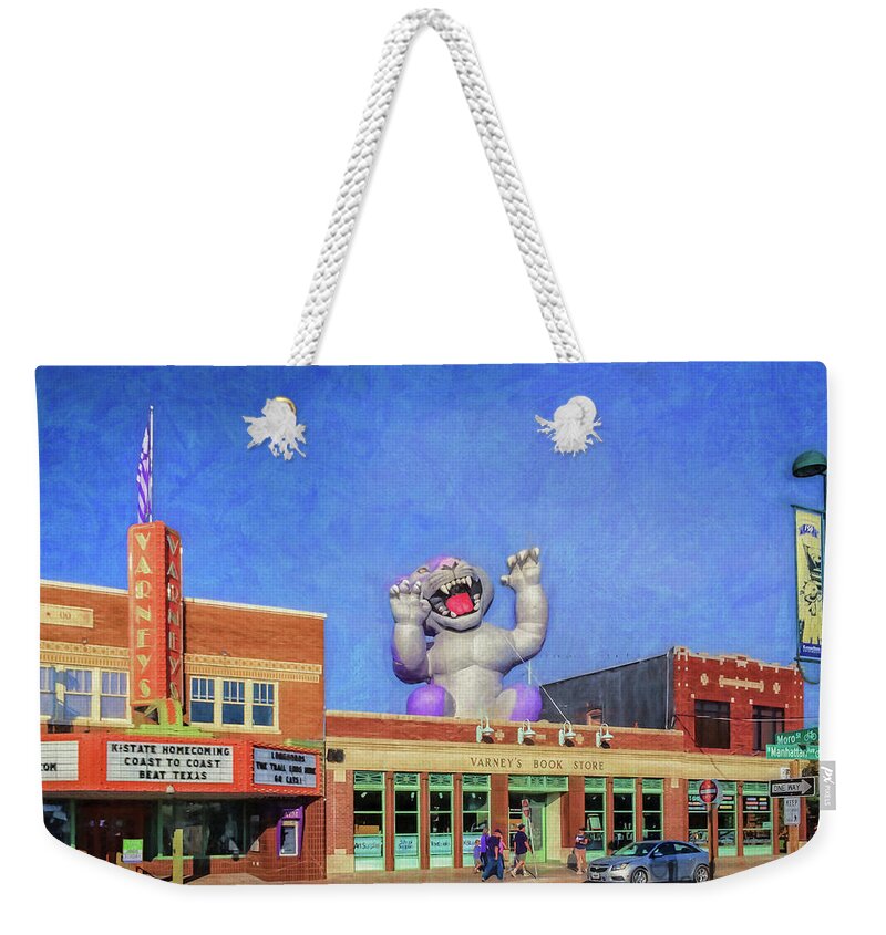 Kstate Weekender Tote Bag featuring the photograph Aggieville Morning by James Barber