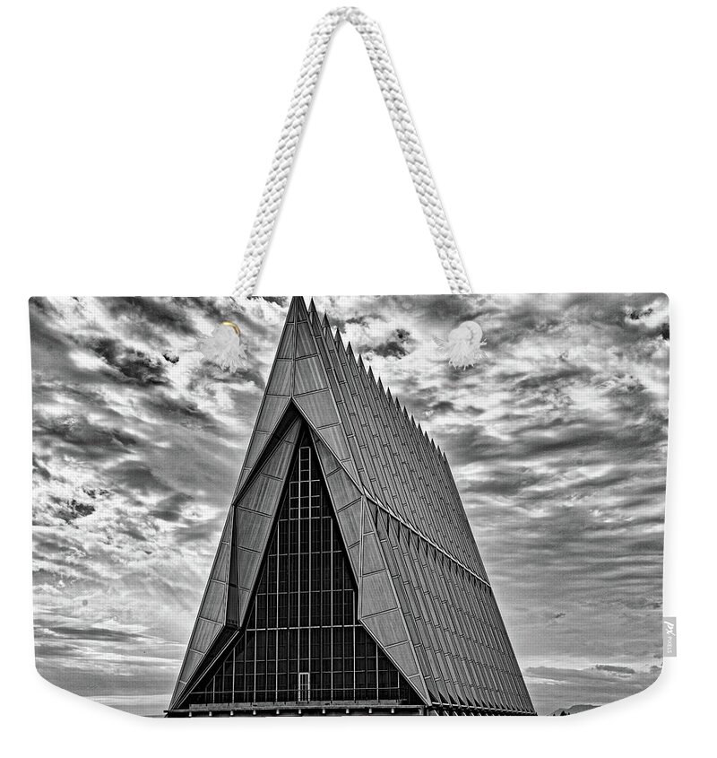 Air Force Weekender Tote Bag featuring the photograph Air Force Chapel Study 5 by Robert Meyers-Lussier