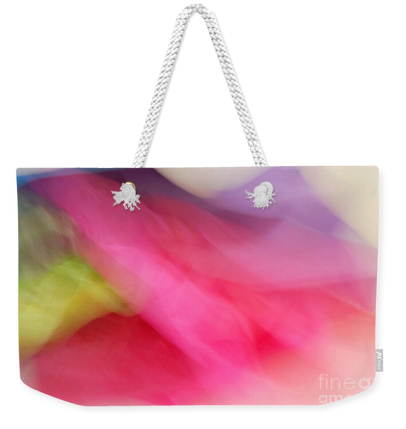 Abstract Weekender Tote Bag featuring the photograph Air Paint by Lorenzo Cassina