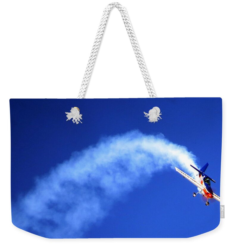Airplane Weekender Tote Bag featuring the photograph AirShow 6 Photograph by Kimberly Walker