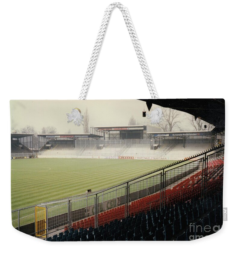 Ajax Weekender Tote Bag featuring the photograph Ajax Amsterdam - De Meer Stadion - West End Terrace - April 1996 by Legendary Football Grounds