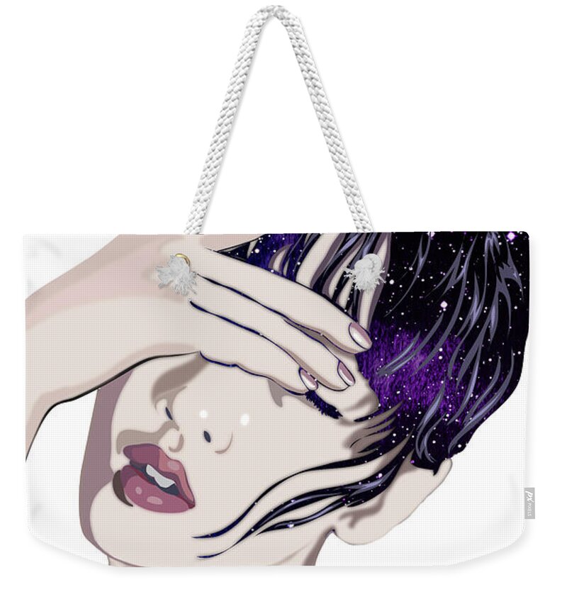 Woman Weekender Tote Bag featuring the digital art Akura by Stevyn Llewellyn