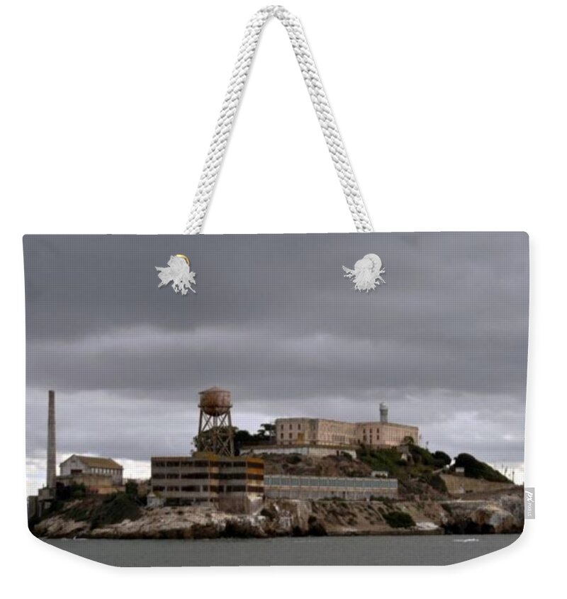 California Weekender Tote Bag featuring the photograph Alcatraz by John Hughes