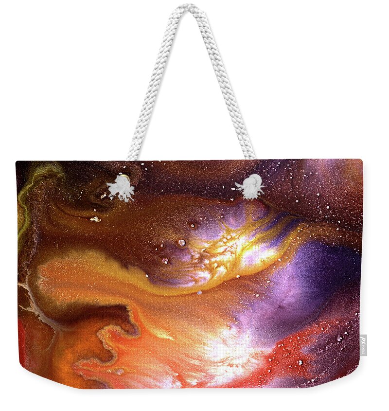 Gallery Weekender Tote Bag featuring the painting ALCHEMY 03f by Dar Freeland