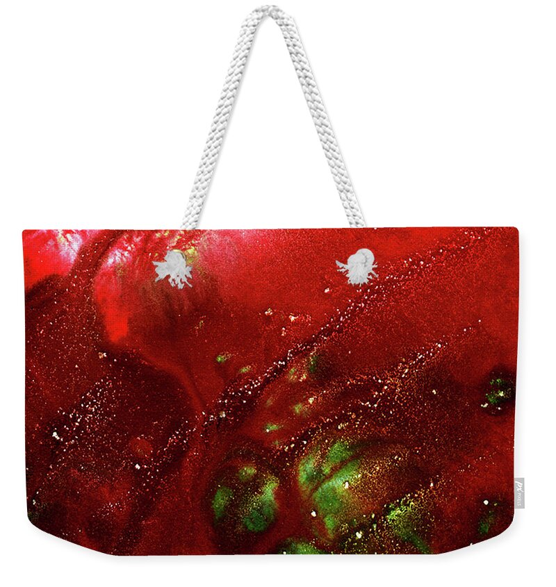 Gallery Weekender Tote Bag featuring the painting ALCHEMY 05d by Dar Freeland