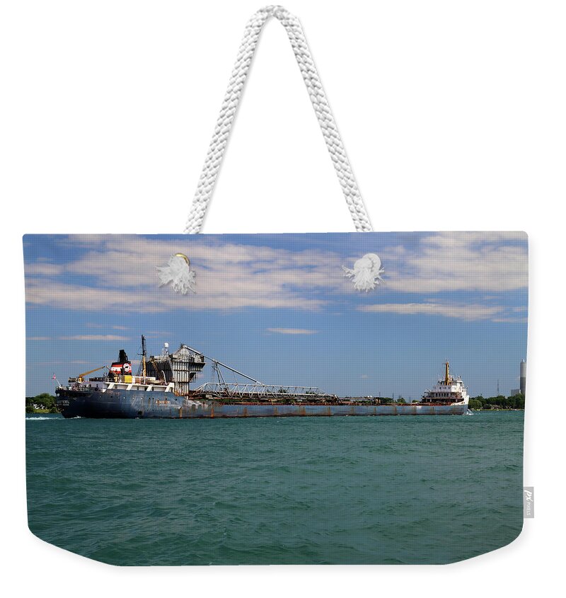 Algosteel Weekender Tote Bag featuring the photograph Algosteel 2 by Mary Bedy