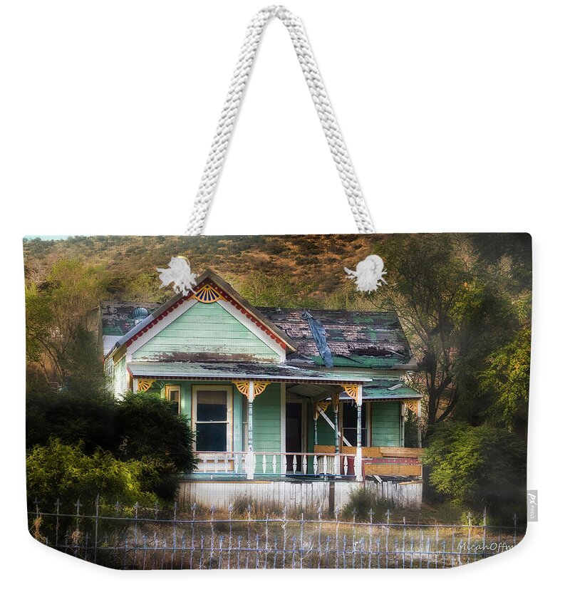 Roof Weekender Tote Bag featuring the photograph Alice's house by Micah Offman