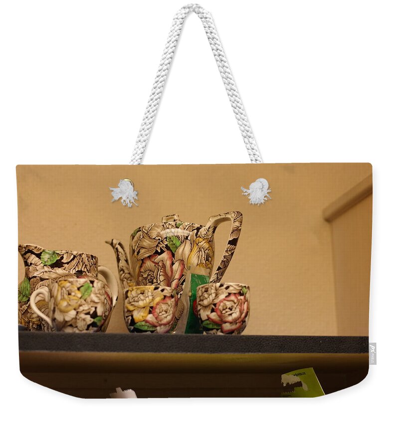  Weekender Tote Bag featuring the photograph Alice's Tea Party by Carl Wilkerson