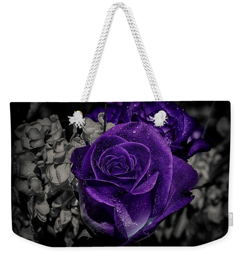 Roses Weekender Tote Bag featuring the photograph All About Colors by Elaine Malott