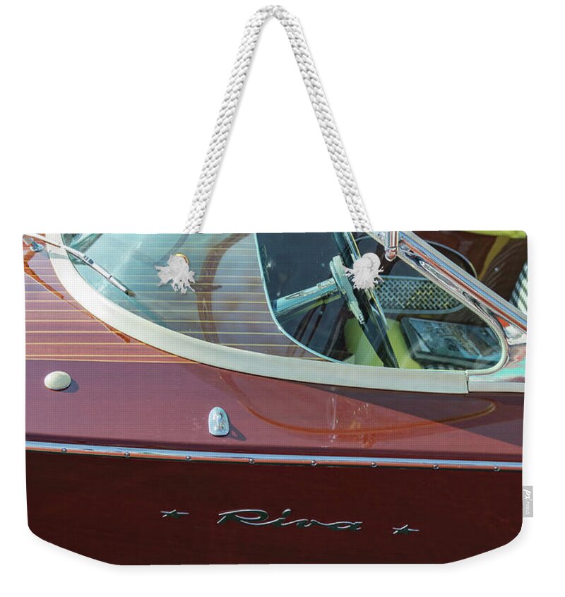 H2omark Weekender Tote Bag featuring the photograph All Riva by Steven Lapkin