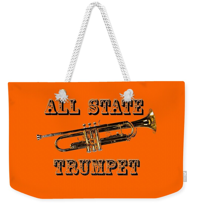 Trumpet Weekender Tote Bag featuring the photograph All State Trumpet by M K Miller