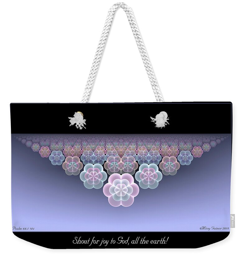 Fractals Weekender Tote Bag featuring the digital art All the Earth by Missy Gainer