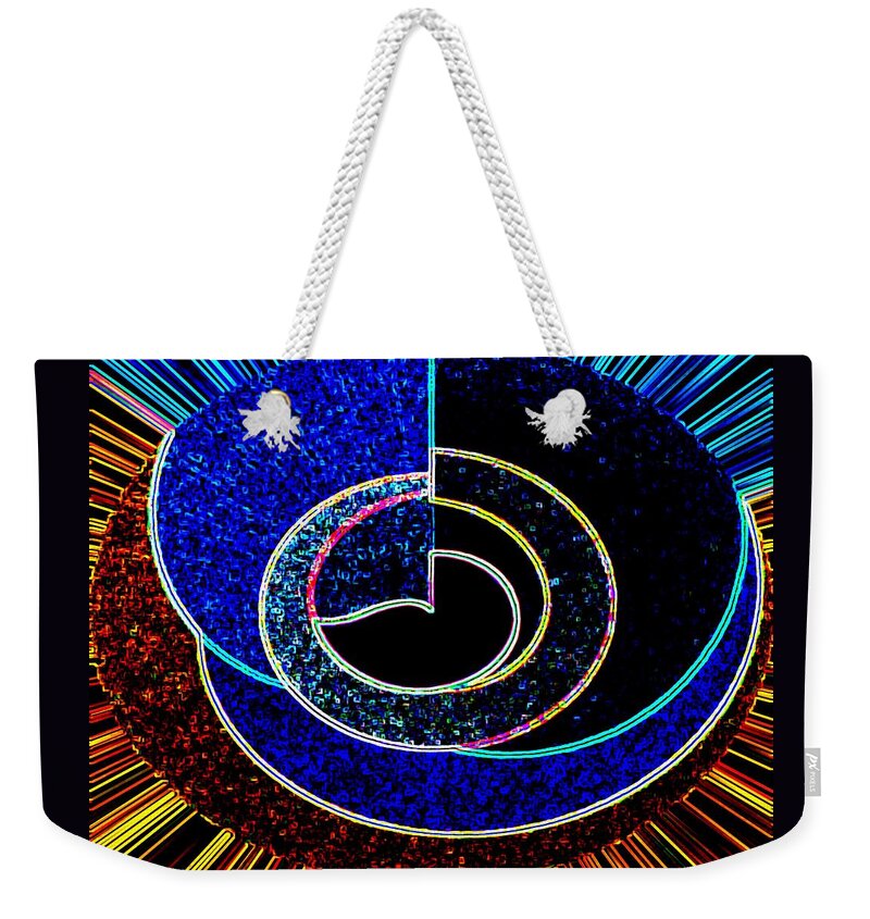 Abstract Weekender Tote Bag featuring the digital art All Tomorrow's Parties Five by Dick Sauer