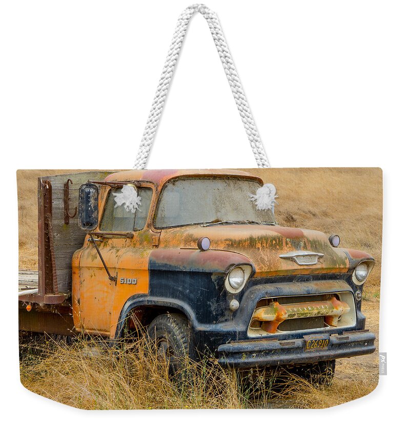 Truck Weekender Tote Bag featuring the photograph All Used Up by Derek Dean