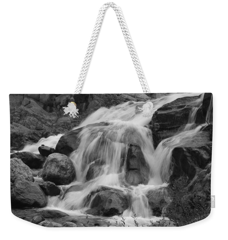 Alluvial Fan Weekender Tote Bag featuring the photograph Alluvial Fan 2 bw by Dimitry Papkov