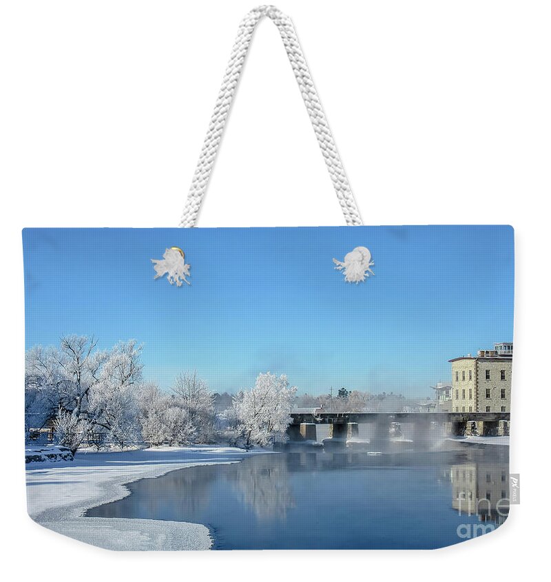 Cheryl Baxter Photography Weekender Tote Bag featuring the photograph Almonte Ontario by Cheryl Baxter