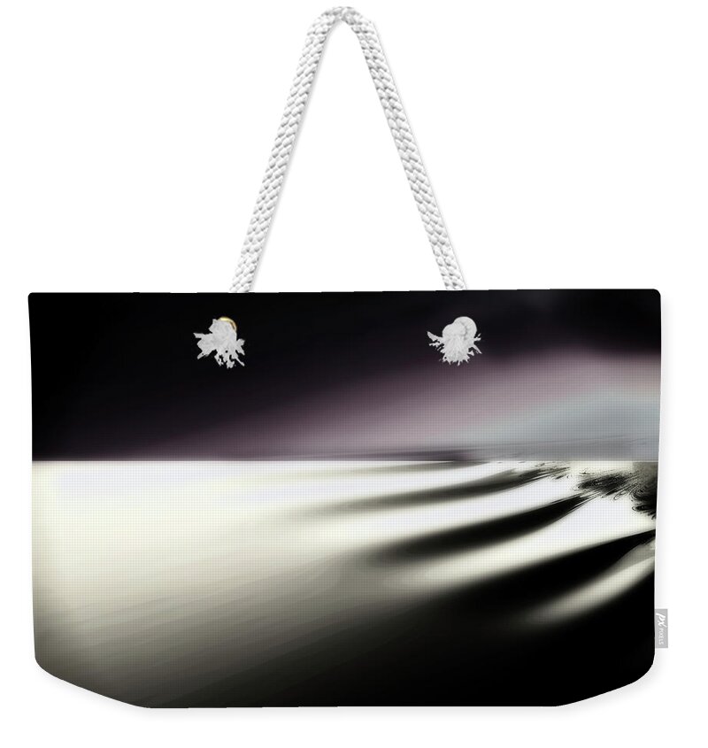 Desolate Weekender Tote Bag featuring the painting Alone by Mindy Sommers