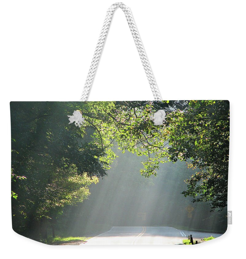 Road Weekender Tote Bag featuring the photograph Along the Road of Life by Ted Keller