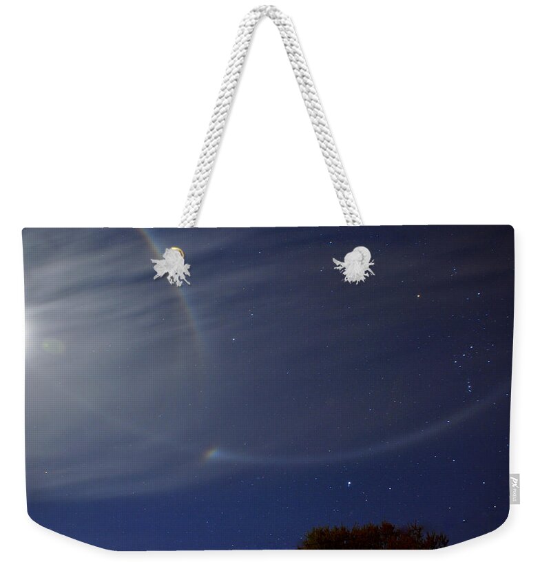 Parahelic Circle Weekender Tote Bag featuring the photograph Amazing Night Sky by Charlotte Schafer