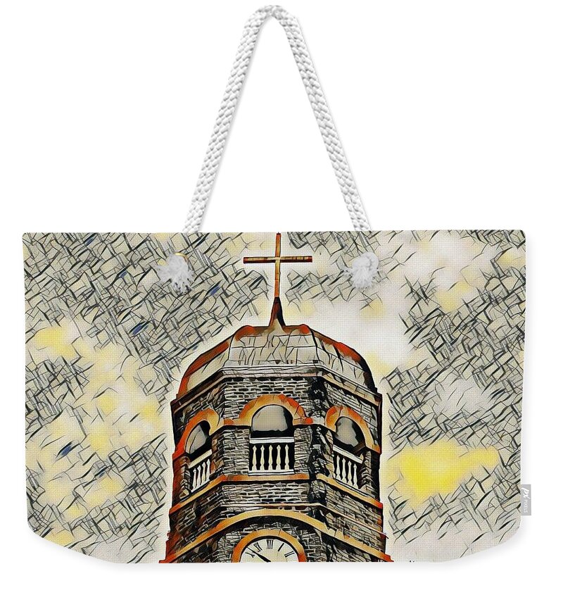 Church Weekender Tote Bag featuring the photograph Amen by Sherry Kuhlkin