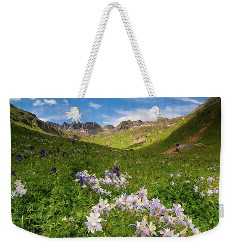 Colorado Weekender Tote Bag featuring the photograph American Basin by Steve Stuller