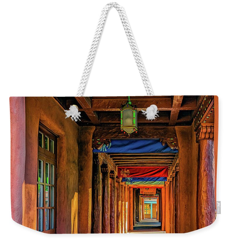 Gallery Weekender Tote Bag featuring the photograph American Institute of Indian Arts by Ken Stanback