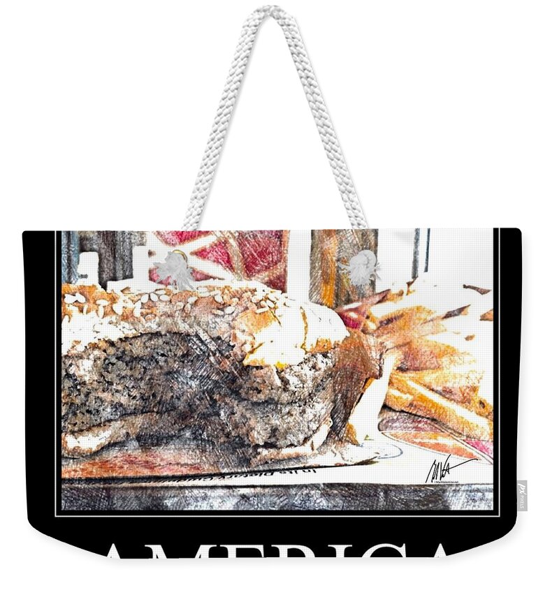 America Weekender Tote Bag featuring the photograph America's Fast by Mark Valentine