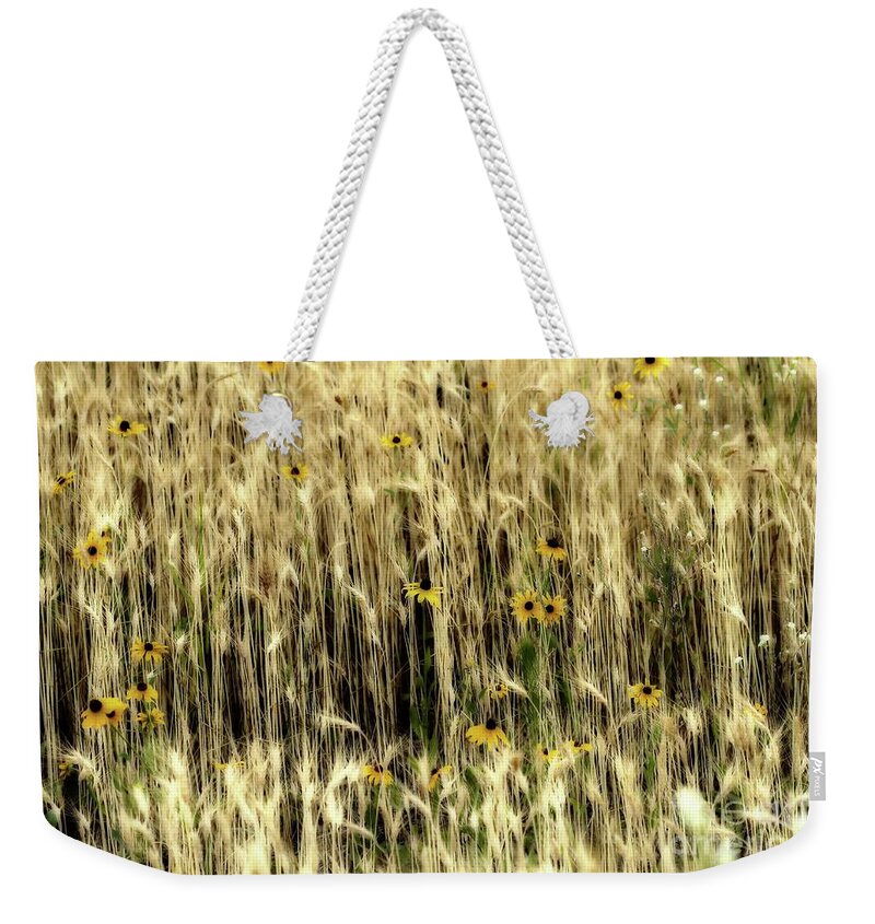 Wheat Weekender Tote Bag featuring the photograph Among the Wheat 3 by Jimmy Ostgard
