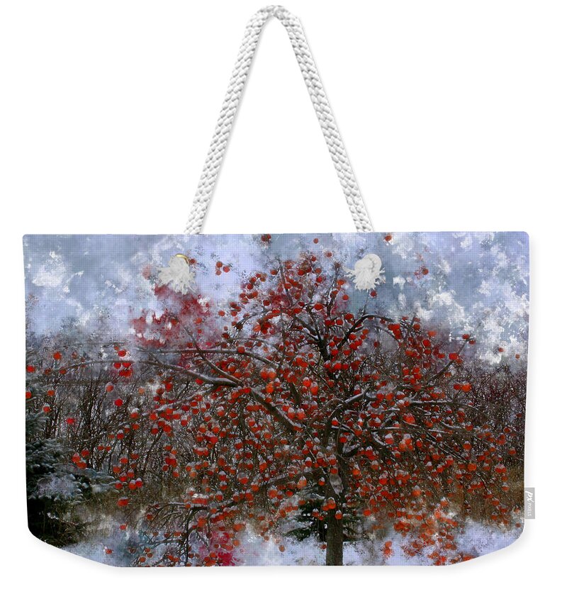 Apple Tree Weekender Tote Bag featuring the photograph An Apple of a Day by Julie Lueders 
