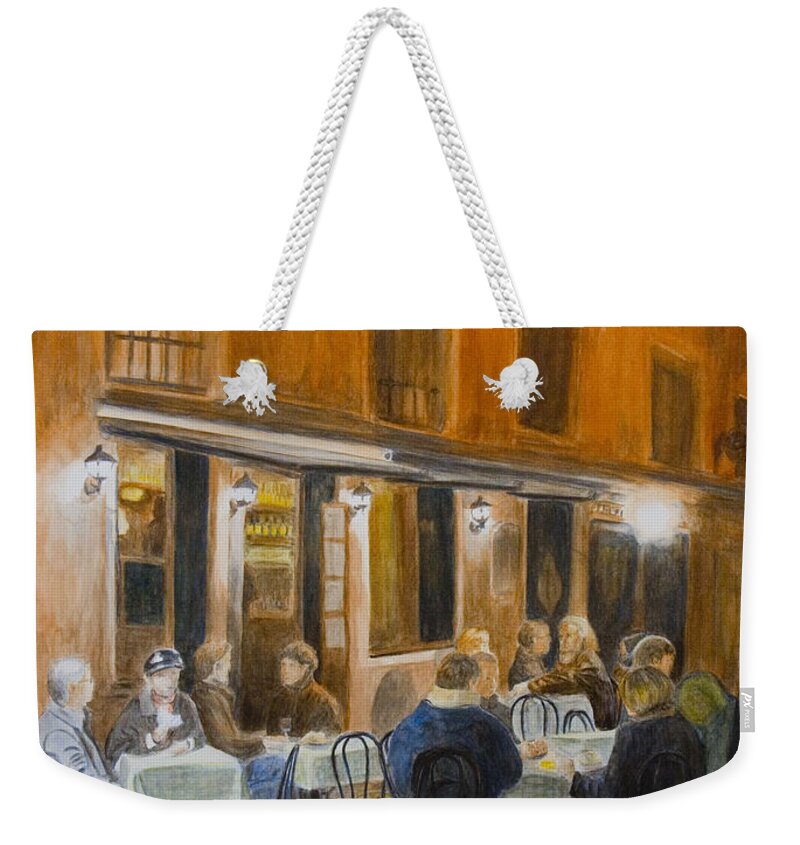 Venice Weekender Tote Bag featuring the painting An Autumn by Nik Helbig