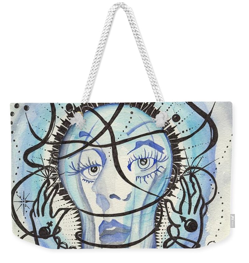 Idea Weekender Tote Bag featuring the digital art An idea by Darren Cannell