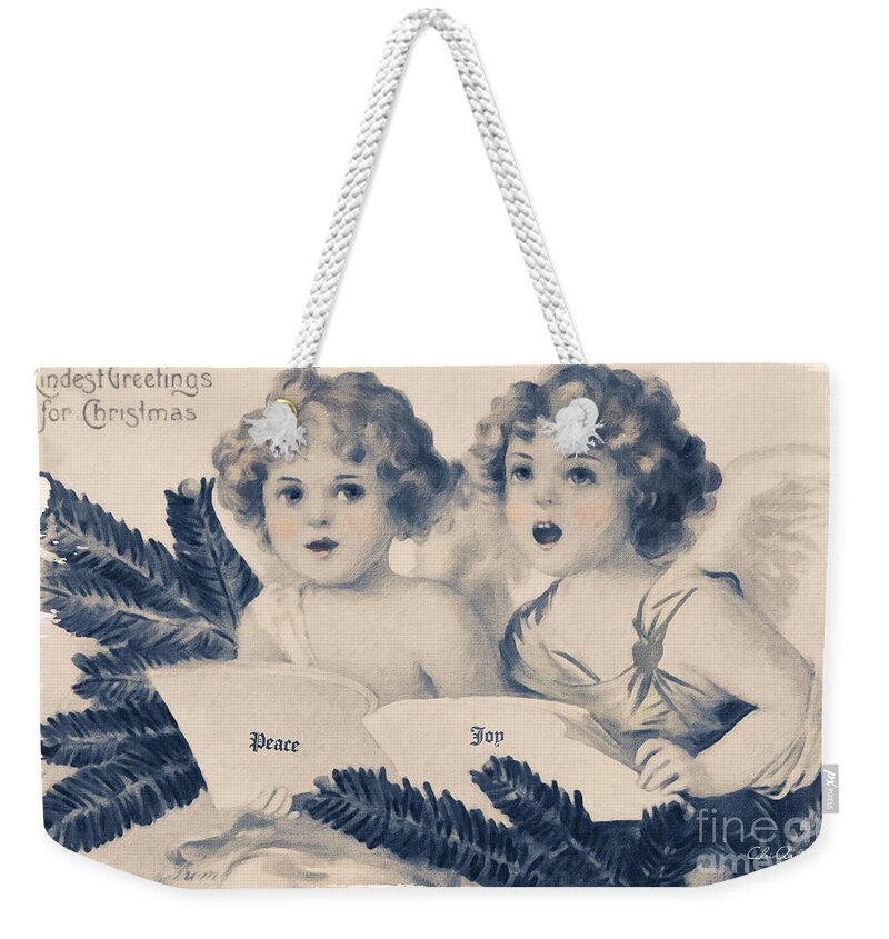 Kindest Greetings For Christmas Weekender Tote Bag featuring the painting An Old Fashioned Christmas Greeting by Chris Armytage