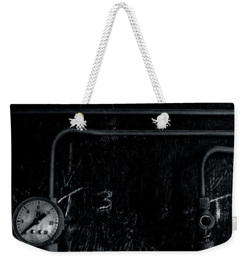 Industrial Weekender Tote Bag featuring the photograph Analog Motherboard 3 by James Aiken