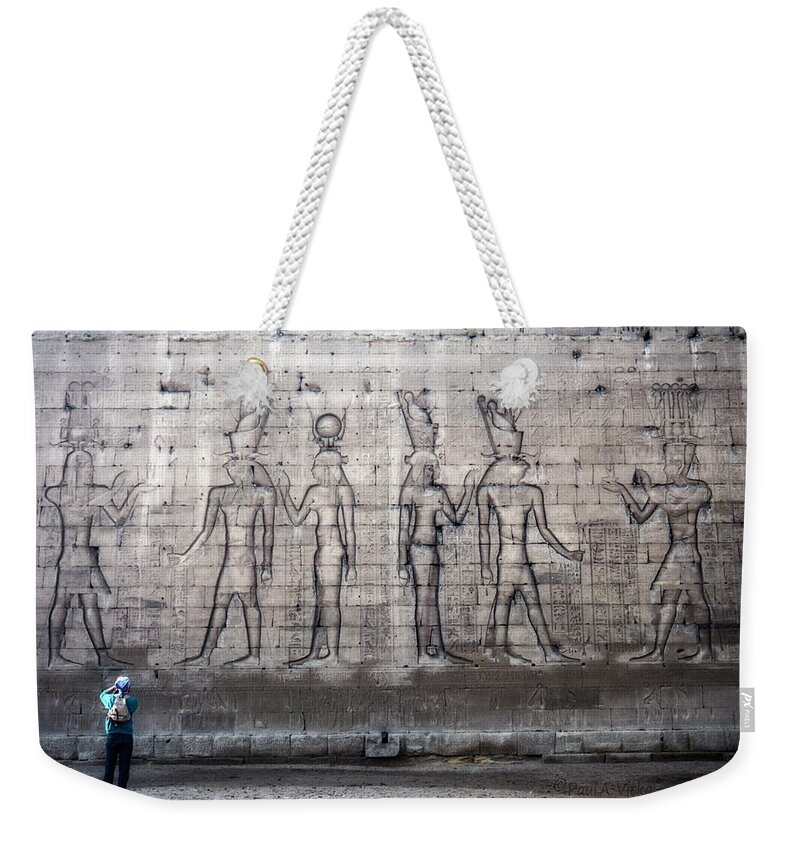  Weekender Tote Bag featuring the photograph ancient Egyptian royalty by Paul Vitko